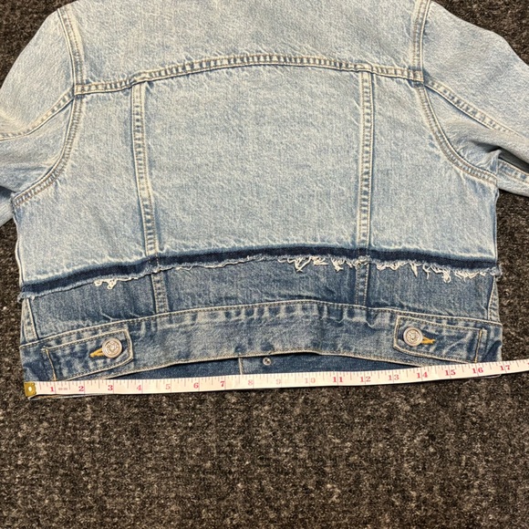 SLVRLAKE Rework Two-Tone Denim Jacket Washed In Valley NWOT - Picture 13 of 15